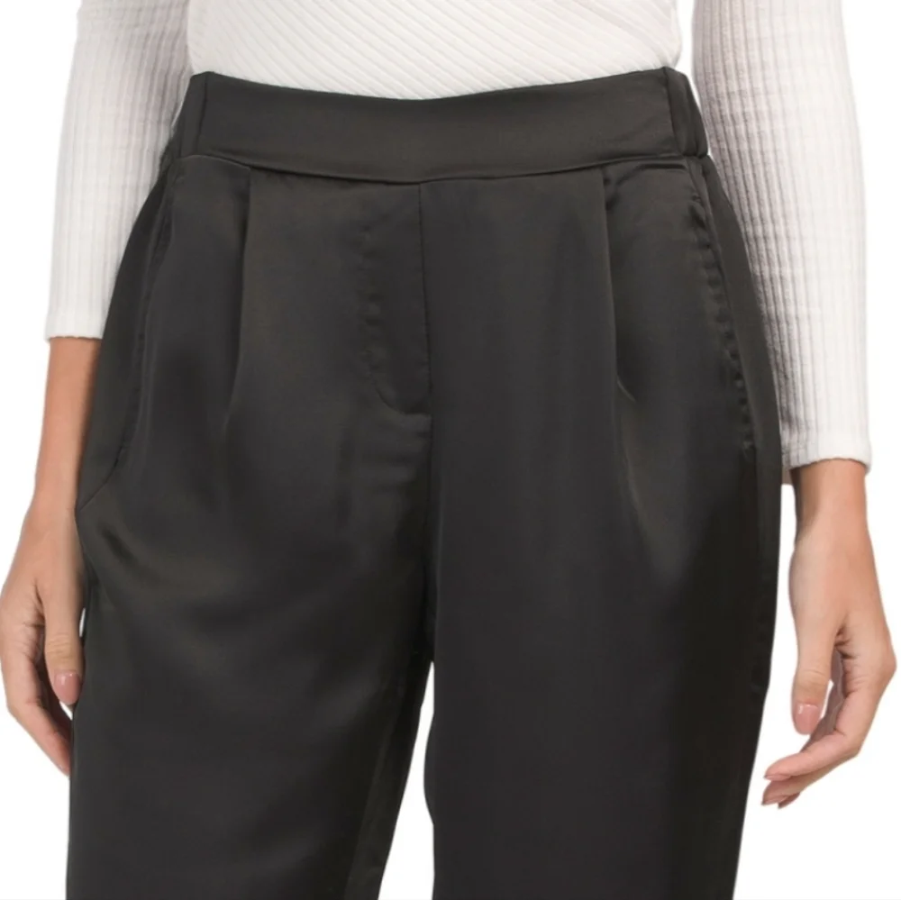 Rachel Zoe Satin Wide Leg Pants - Picture 2 of 5